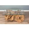 1.2m Reclaimed Teak Root Square Coffee Table - 3