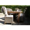 2m Reclaimed Teak Outdoor Open Slatted Table with 8 Latifa Chairs  - 4
