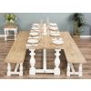 2.4m Ellena Dining Table with 2 Backless Benches - 0