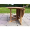 1.4m Teak Circular Gateleg Table with 6 Kiffa Folding Armchairs - 2