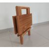 Children's 50cm Teak Square Folding Table - 1