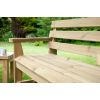 Swedish Redwood Rustic Bench - 3