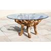 1.5m Reclaimed Teak Root Garden Dining Table with 4 Latifa Dining Chairs - 8
