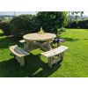 Hustyns Circular Picnic Bench - 6