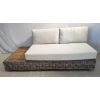 Zuri Natural Wicker and Teak Corner Sofa - 3