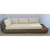 Zuri Natural Wicker and Teak Corner Sofa - 4