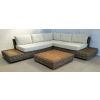 Zuri Natural Wicker and Teak Corner Sofa - 5