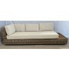 Zuri Natural Wicker and Teak Corner Sofa - 6