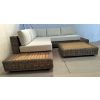 Zuri Natural Wicker and Teak Corner Sofa - 7