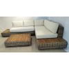 Zuri Natural Wicker and Teak Corner Sofa - 8