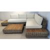 Zuri Natural Wicker and Teak Corner Sofa - 10