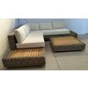 Zuri Natural Wicker and Teak Corner Sofa - 11