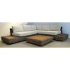 Zuri Natural Wicker and Teak Corner Sofa - 14