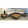 Zuri Natural Wicker and Teak Corner Sofa - 15