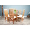 1.4m Reclaimed Teak Root Square Block Dining Table With 6 Vikka Chairs  - 3