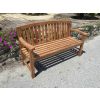 Contemporary Teak Garden Bench - 5