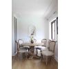 1.3m Farmhouse Pedestal Dining Table with 6 Claremont Chairs - 0