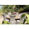 1.8m Reclaimed Teak Character Garden Table with 8 Latifa Chairs - 2