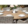 1.8m Reclaimed Teak Character Garden Table with 8 Donna Chairs - 2