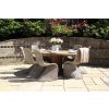 1.8m Reclaimed Teak Character Garden Table with 8 Stackable Zorro Chairs - 0