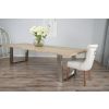 3m Industrial Chic Cubex Dining Table with Stainless Steel Legs & 10 Windsor Ring Back Chairs  - 16