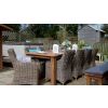 3m Reclaimed Teak Outdoor Open Slatted Table with 10 Donna Armchairs - 0