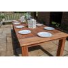 3m Reclaimed Teak Outdoor Open Slatted Table with 10 Donna Armchairs - 4