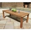 2.4m Reclaimed Teak Outdoor Open Slatted Table with 8 Donna Armchairs - 8