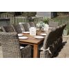 3m Reclaimed Teak Outdoor Open Slatted Table with 10 Latifa Chairs & 2 Armchairs  - 6