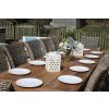 3m Reclaimed Teak Outdoor Open Slatted Table with 10 Latifa Chairs & 2 Armchairs  - 2