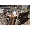 3m Reclaimed Teak Outdoor Open Slatted Table with 10 Latifa Chairs & 2 Armchairs  - 0