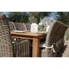3m Reclaimed Teak Outdoor Open Slatted Table with 10 Latifa Chairs & 2 Armchairs  - 10