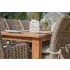 3m Reclaimed Teak Outdoor Open Slatted Table with 10 Latifa Chairs & 2 Armchairs  - 11