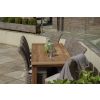 2.4m Reclaimed Teak Outdoor Open Slatted Table with 10 Latifa Chairs - 5