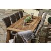 2.4m Reclaimed Teak Outdoor Open Slatted Table with 10 Latifa Chairs - 7