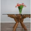 1.5m x 1.2m Reclaimed Teak Root Rectangular Dining Table - 3