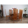 1.5m x 1.2m Reclaimed Teak Root Rectangular Dining Table with 4 Vikka Chairs - 4