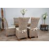 1.5m x 1.2m Reclaimed Teak Root Rectangular Dining Table with 4 Latifa Chairs - 4