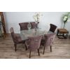 1.5m x 1.2m Reclaimed Teak Root Rectangular Dining Table with 4 Windsor Ring Back Dining Chairs - 4