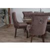 1.5m x 1.2m Reclaimed Teak Root Rectangular Dining Table with 4 Windsor Ring Back Dining Chairs - 3
