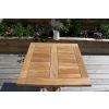 60cm Teak Square Folding Table - 5