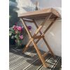 Teak Bar Tray Table - 2