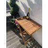 Teak Bar Tray Table - 1