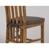 1.4m Square Teak Root Block Dining Table with 6 Santos Chairs - 6