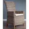 Latifa Natural Wicker Armchair - 0