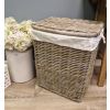 Large Natural Wicker Laundry Basket - 1