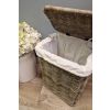 Small Natural Wicker Laundry Basket - 1