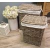 Natural Wicker Laundry Basket Pair - 1