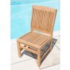 1.2m x 1.2m - 1.8m Teak Circular Extending Table with 6 Marley Chairs - With or Without Arms - 8
