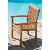 1.2m x 1.2m - 1.8m Teak Circular Extending Table with 6 Marley Chairs - With or Without Arms - 12